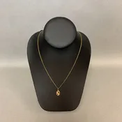 10K Black Hills Gold Pendant on 17" Gold Filled Chain (1.4g)