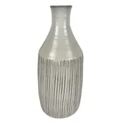 15″ Ceramic Tall Vase, White