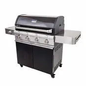 Deluxe Black 4-Burner Gas Grill