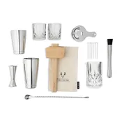 17-Piece Barware Set in Stainless Steel