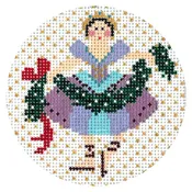 12 Days 3" Round on 18 - 9 Ladies Dancing