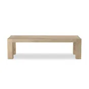 Abaso Dining Table - Whitewash Rustic Wormwood Oak