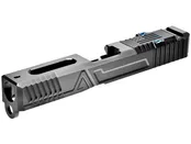 Agency Arms Hybrid Slide for Glock 43, 43x RMS-C Optic Cut Black DLC