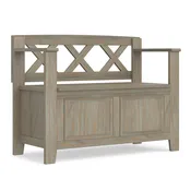 Amherst - Small Transitional Entryway Storage Bench