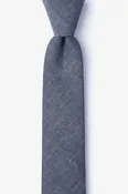 Teague Charcoal Skinny Tie