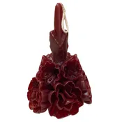 Handmade Beeswax Wine Floral Candle Mexico