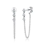 0.29ct Diamond Chain Earring