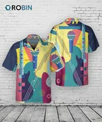 3D Full Printed Guitar Hawaii Aloha Beach Shirts For Men And Women, Guitar Hawaiian Shirts