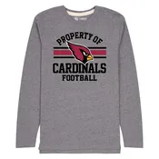 Arizona Cardinals NFL Adult Property Of Long SleeveT Shirt - Sport Gray
