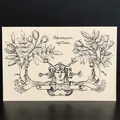 Andrea Strongwater Black & White 1983 "Polemonium Reptans" 8.5x5.5 Notecard