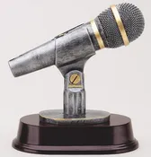 Silver Microphone Resin Award