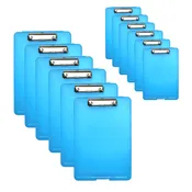 100 x A4 Blue Clipboard Box File – Storage Filing Clip Board Case