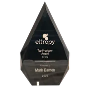 Flame Series Clear Acrylic Award with Black Silk Screened Back - McGees Stamp &amp; Trophy