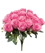 16'' Rose Bud Bush ( INT2522-#2 Cream Mauve )