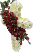White Whisper & Ruby Standing Cross