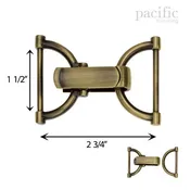 1 1/2" Clip Buckle Closure : 170451 (5 Colors)