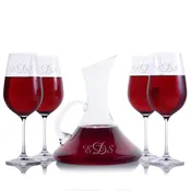 Custom Coltrane Wine Decanter Gift Sets by Crystalize