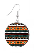 Aztec Tribal - Round Earring Design