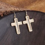 Cross Dangle Earrings