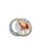 Hand-painted Horse Compact Mirror