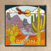 Arizona Desert Mountain Stream Tile (9410)