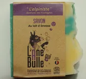 L'Âne Qui Bulle aka The Bubble Donkey L'alpiniste 95g  COLD SAPONIFIED Soap with Donkey Milk for Face &amp;amp; Body | Made in France