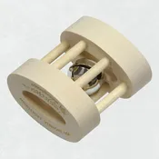 Natural Wooden Bell Rattle - Small