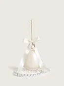 Beaded Bow Pearl Crossbody Micro Egg Bag