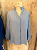 3/4 Sleeve Top with Button Detail