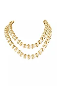 Martha Stewart Three Strand Pearl Crystal Necklace