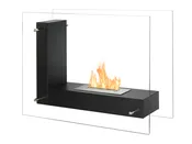 Vitrum L Black – Freestanding Ethanol Fireplace – 31.5 in