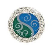 Aqua Swirl Bling Finders Key Purse®