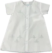 Auraluz - Day Gown White Sailboats