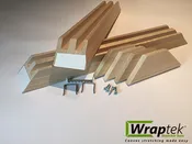 WrapTek 2-1/4" Deep Stretcher Bars - 4 Bars + Splice Kit (Extra Heavy Duty) 94"-200"