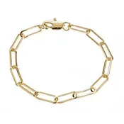 Paperclip Bracelet - CZBB18Y (Wholesale)