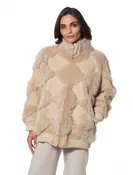 Argyle Zip Std Jckt Warm Sand