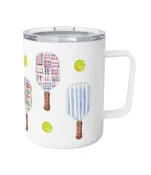Pickleball Insulated Mug - Dilly Madras