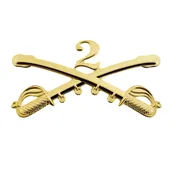 Army 2nd Cavalry Cross Sabers Cap Device