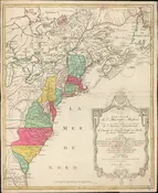 1776 Lotter Map of the United States at the Outbreak of the Revolutionary War