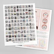 100 Essential Novels Scratch-Off Chart | 12" x 16" Print