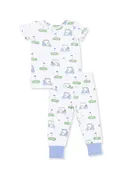 2-Piece S/S Pajama Set - Golf Carts Blue