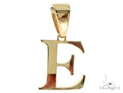 10K Gold Charming Initial 'E' Pendant 57202