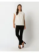 Ann Mashburn Celia Top - Ivory Metallic