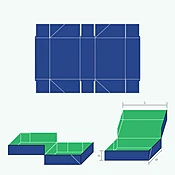 4 Corner Tray With Lid