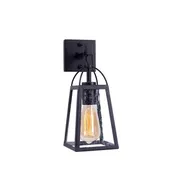Rustic Farmhouse Vanity 1 Light with Seedy Glass Bath Light Wall Sconce
