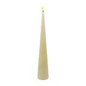 Cream LED Cone Stick Candle - 11" Tall