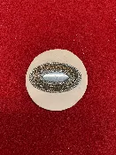 Angel Fire Concho – Antique Silver 1 1/2″ x 7/8″
