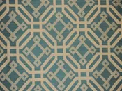 5046 Turquoise Geometric Poly Jacquard