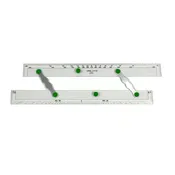 15″ Aluminum Graduated Parallel Rules