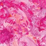 108" - Paint Splash - Hot Pink